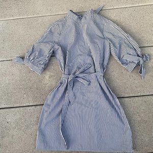TopShop Striped Dress with Bows